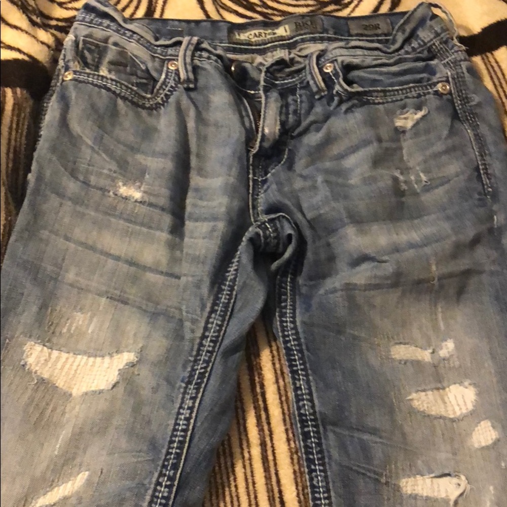 Men’s carter BKE distressed jeans 29R